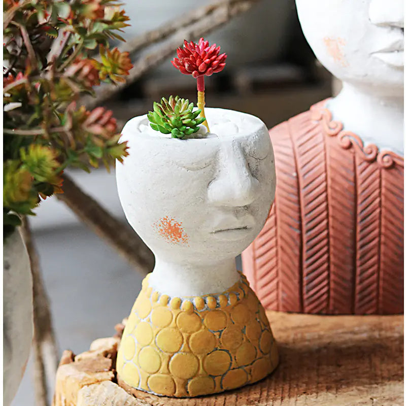 Artistic Portrait Sculpture Planter for Home Decor