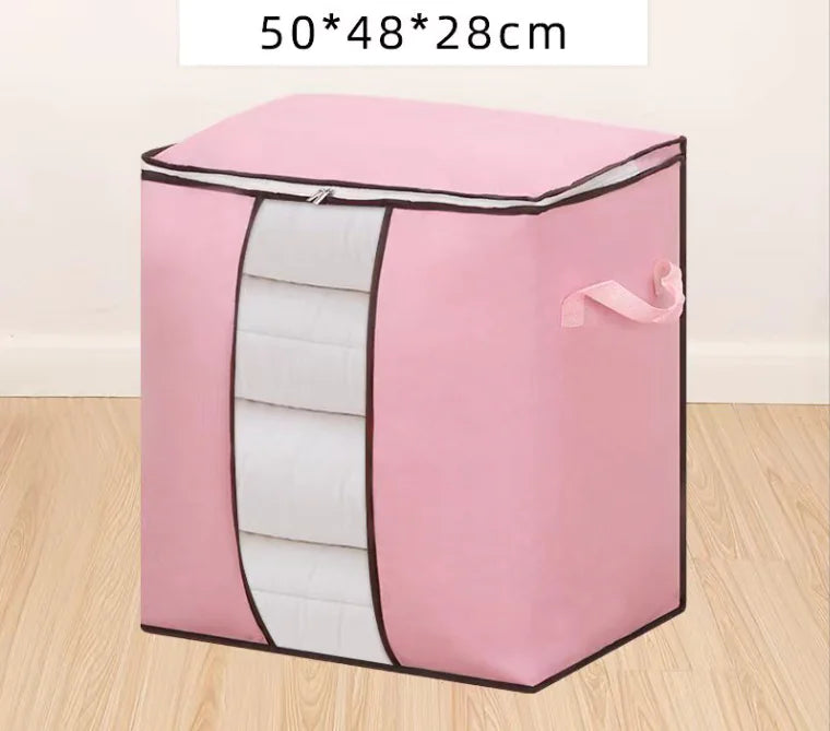 Foldable Storage Bags for Organizing Clothes and Blankets
