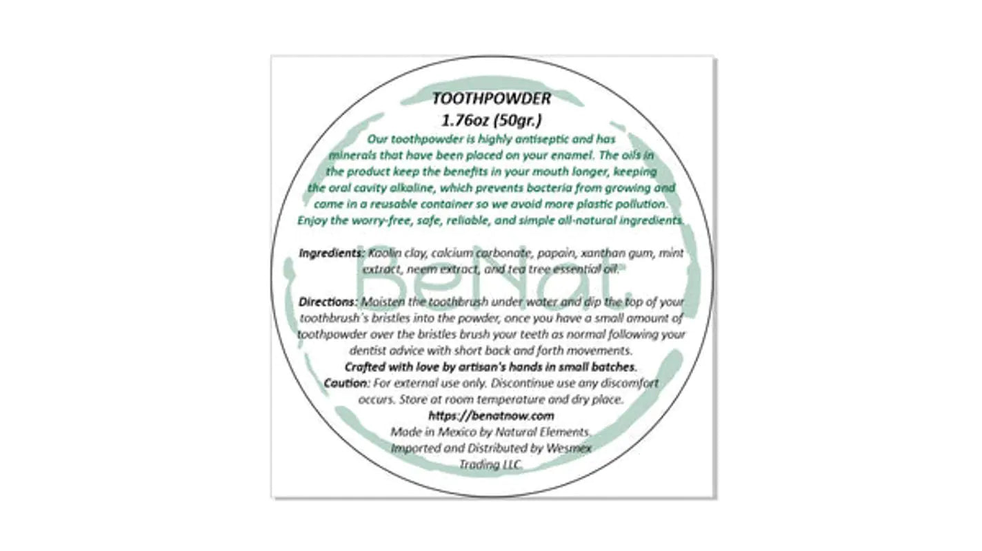 All-Natural Tooth Powder. Eco-Friendly.