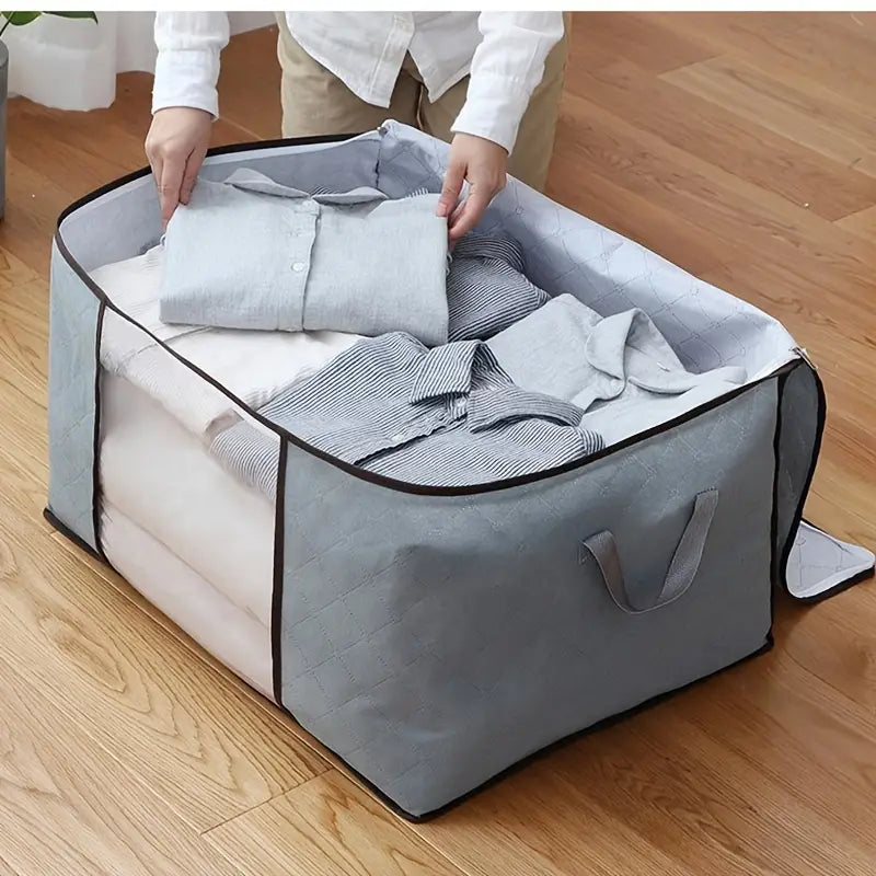 Foldable Storage Bags for Organizing Clothes and Blankets