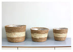 Woven Grass Planter Basket for Home Decor