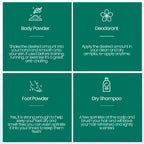 All-Natural Body Powder. Eco-Friendly.