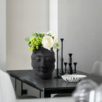 Minimalist Ceramic Face Vase for Home Decor