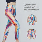 Colorful Cropped Yoga Pants for Active Lifestyle