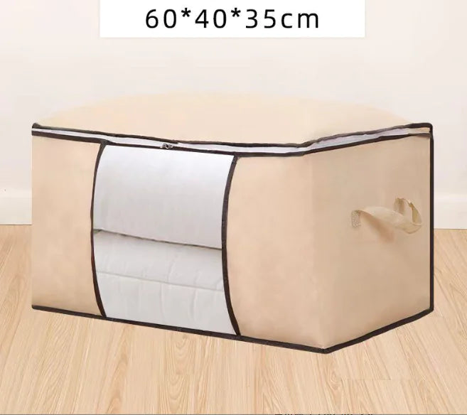 Foldable Storage Bags for Organizing Clothes and Blankets