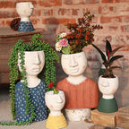 Artistic Portrait Sculpture Planter for Home Decor