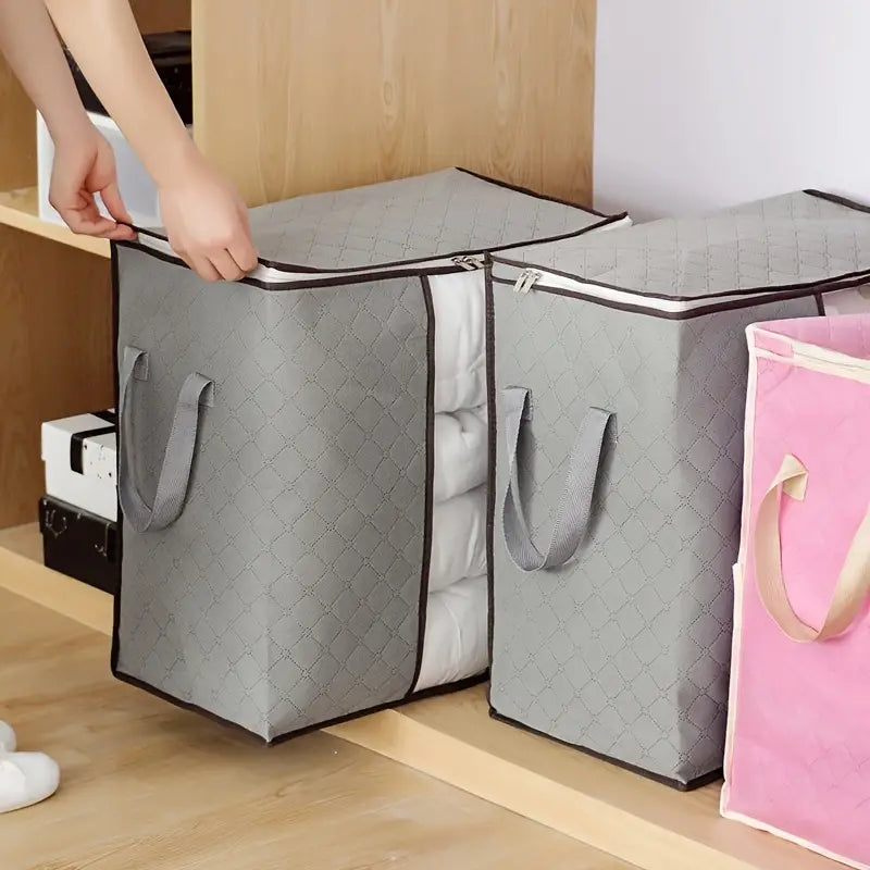 Foldable Storage Bags for Organizing Clothes and Blankets