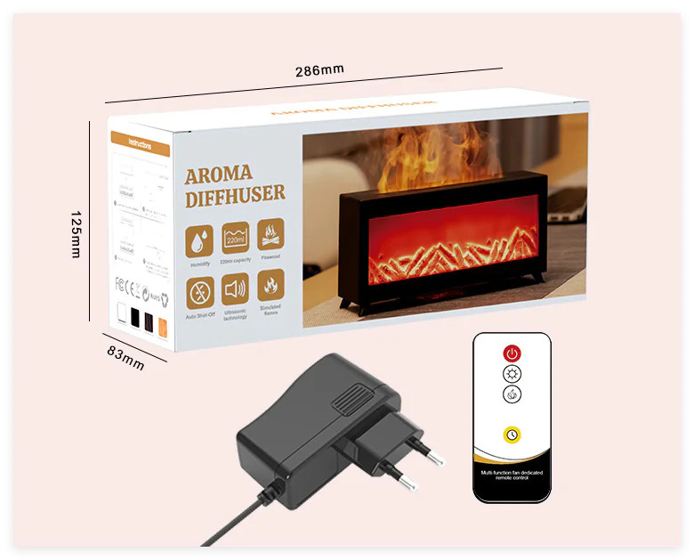 Aroma Humidifier Flame Essential Oil