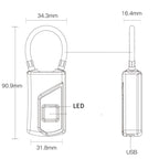 Smart Fingerprint Waterproof Padlock for Home & Luggage