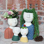 Artistic Portrait Sculpture Planter for Home Decor