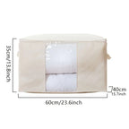 Foldable Storage Bags for Organizing Clothes and Blankets