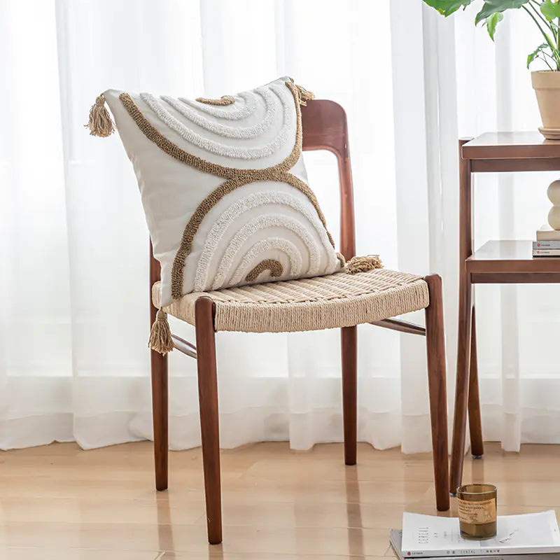 Bohemian Tufted Pillow Cover for Home Decor