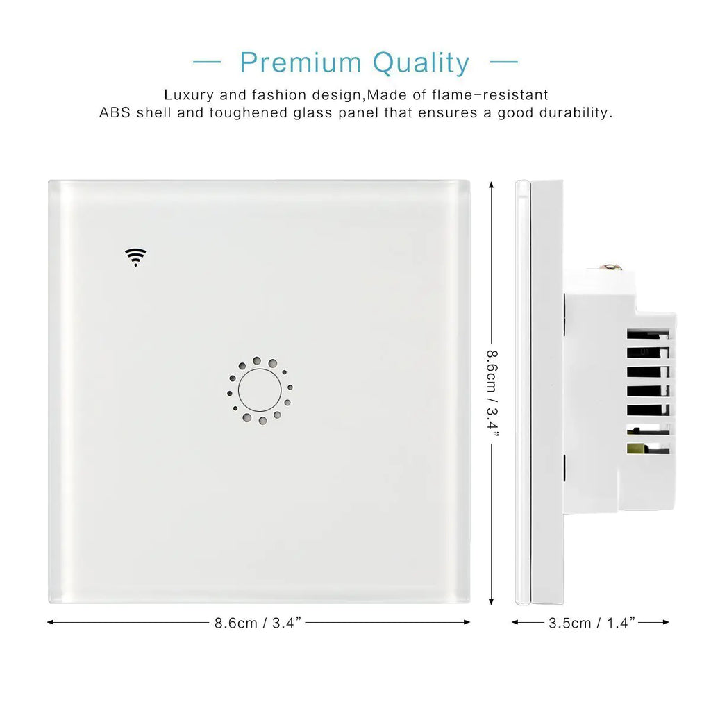Sonoff Touch 86mm Smart Home Light Switch, Alexa Compatible