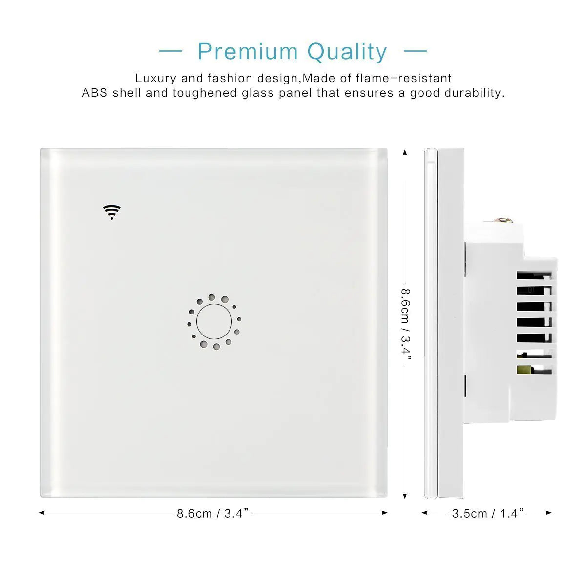 Sonoff Touch 86mm Smart Home Light Switch, Alexa Compatible