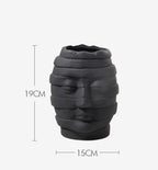 Minimalist Ceramic Face Vase for Home Decor