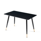 Black Modern Kitchen Dining MDF Table For Smart Home